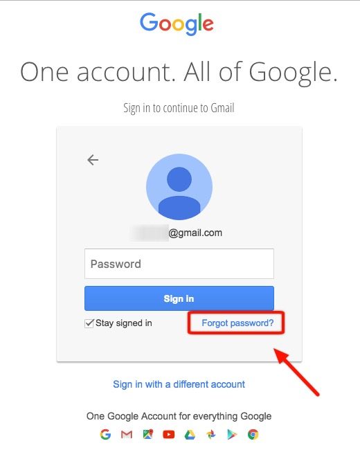 Forgot Gmail Email Account Password Google Password Recovery Guide 2018 to Reset Your Google Account Quickly